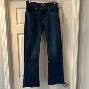 Levi's Blue Curvy Boot Cut Jeans Timeless Denim